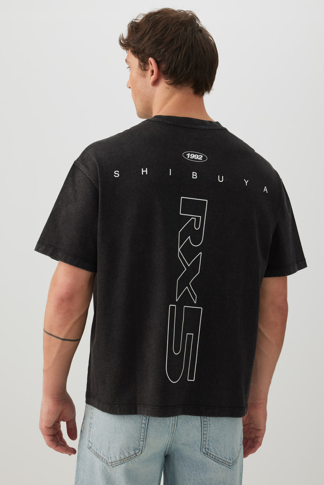 T-shirt ample à imprimé graphique