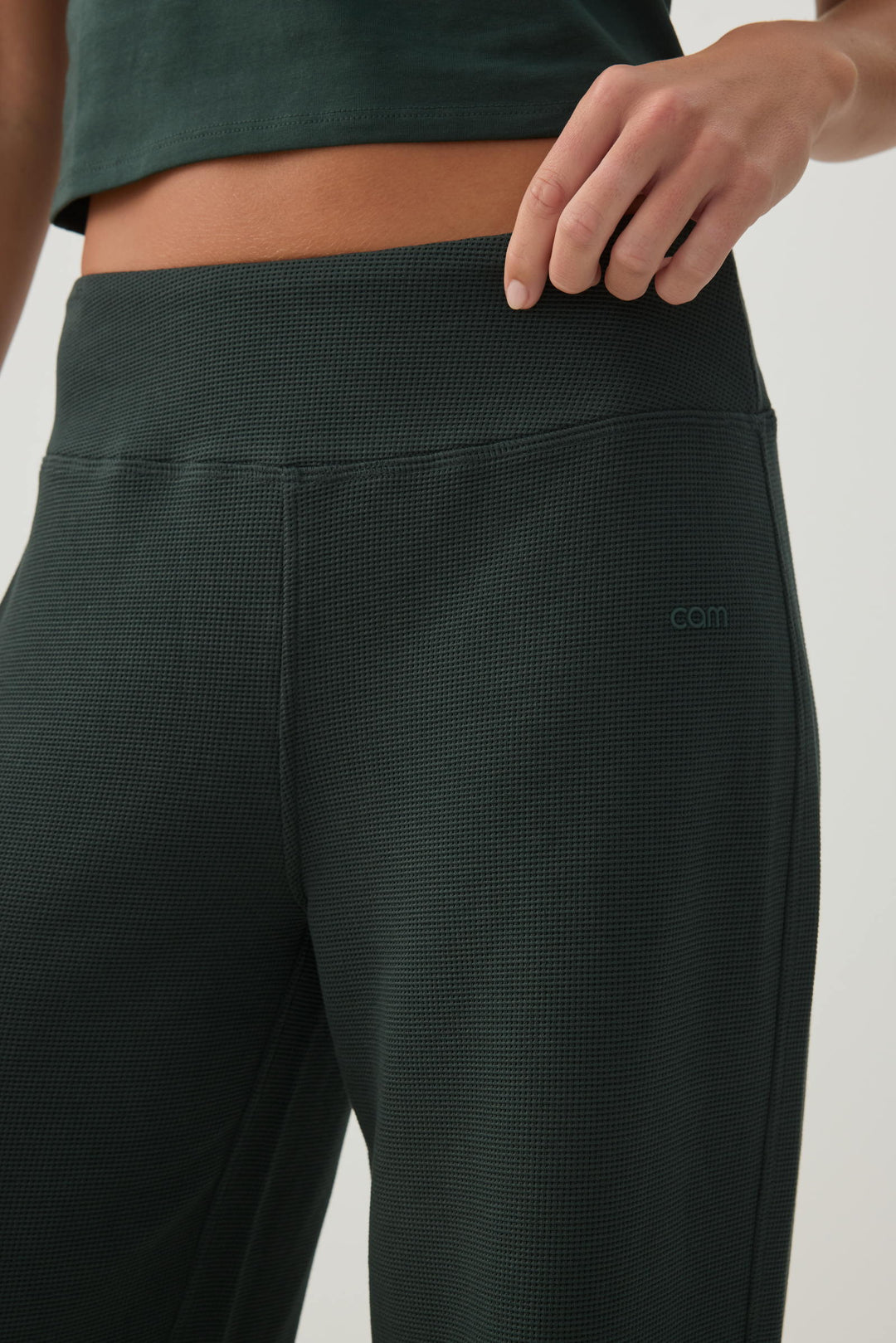 camactive™ Straight Leg Waffle Knit Pants