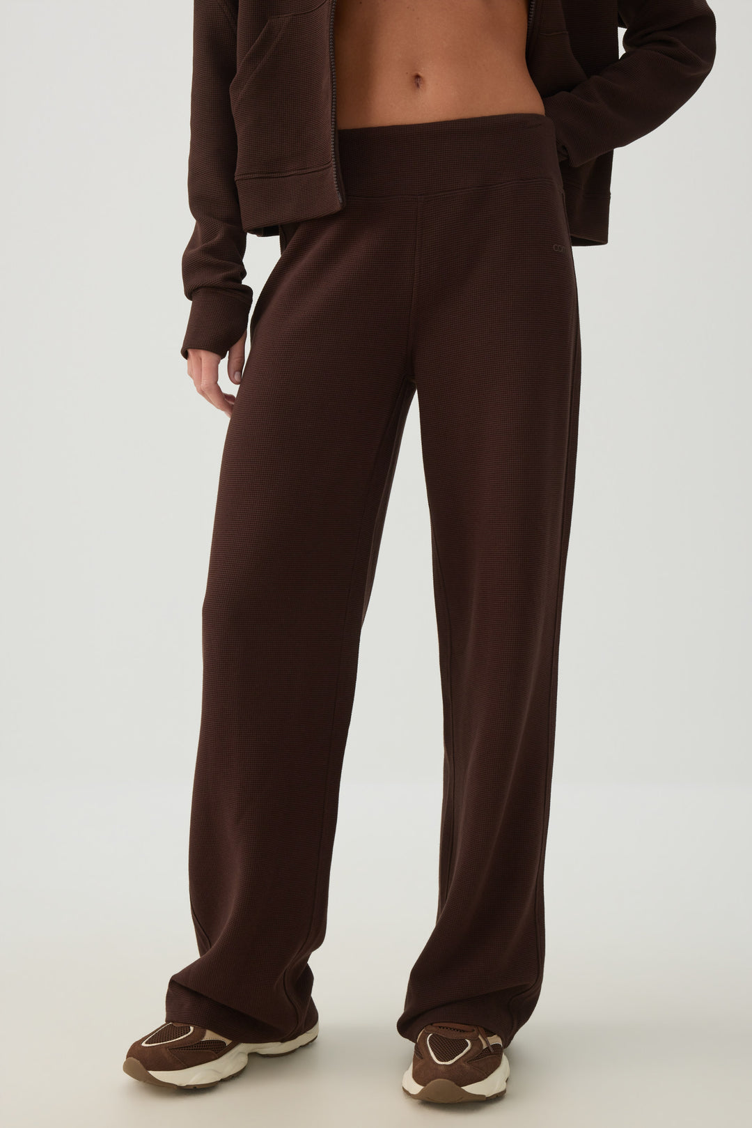 Pantalon à jambe droite en tricot gaufré camactive™ 