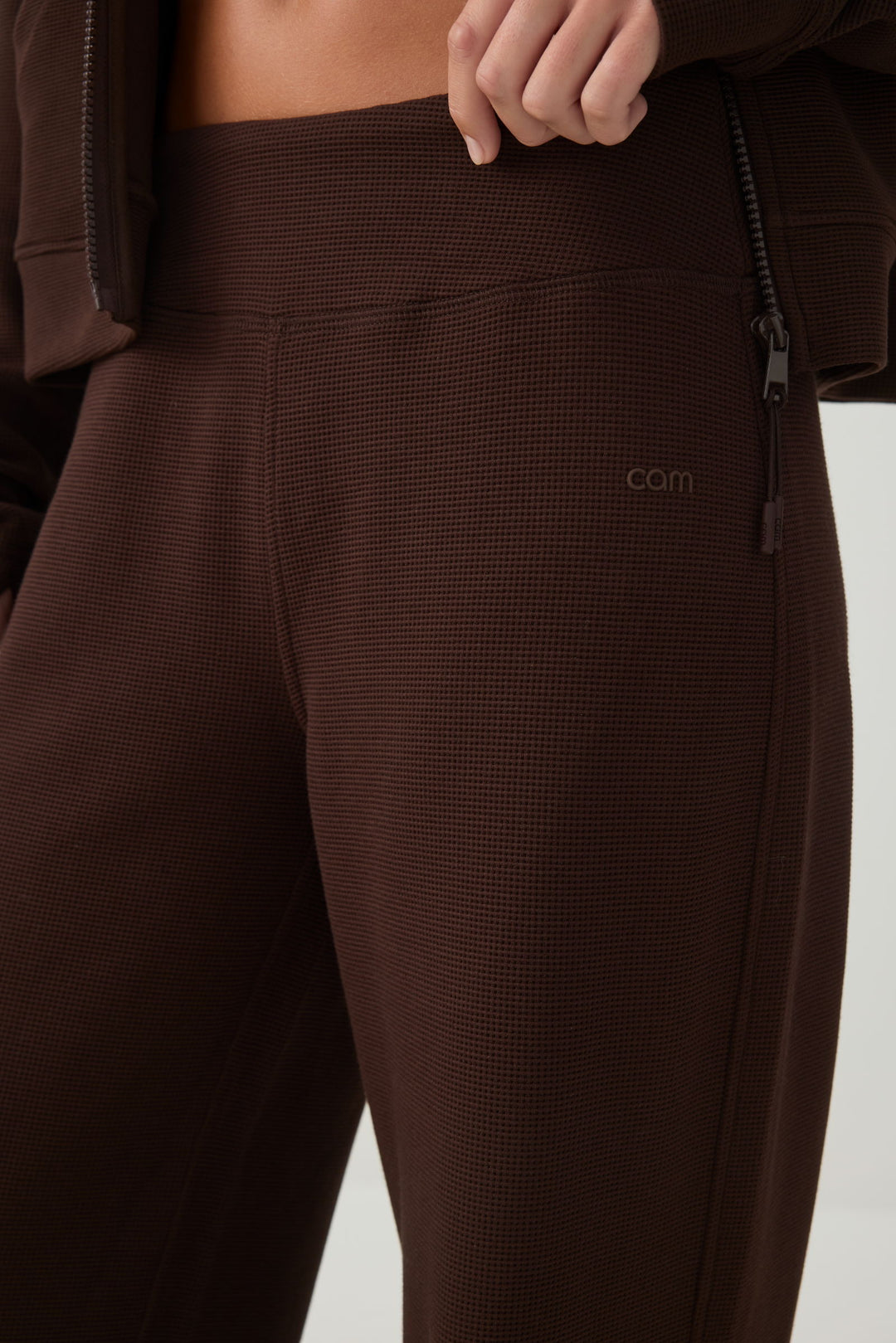 Pantalon à jambe droite en tricot gaufré camactive™ 