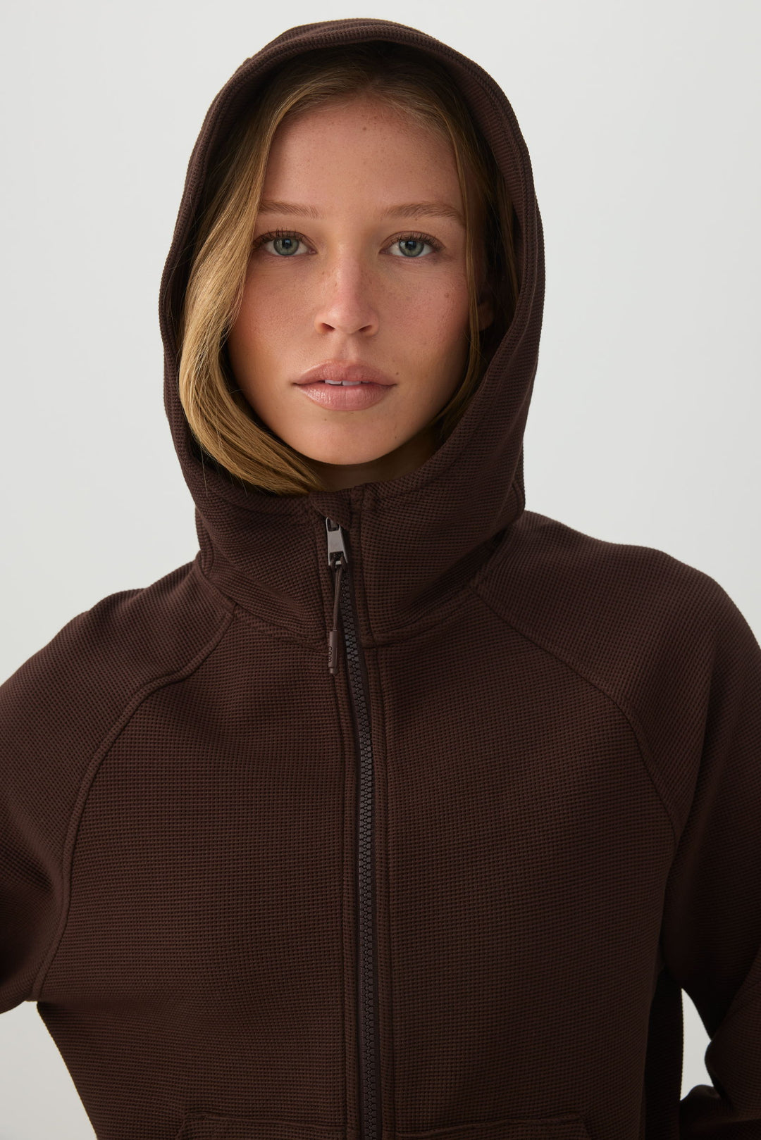 Veste coupe carrée en tricot gaufré camactive™