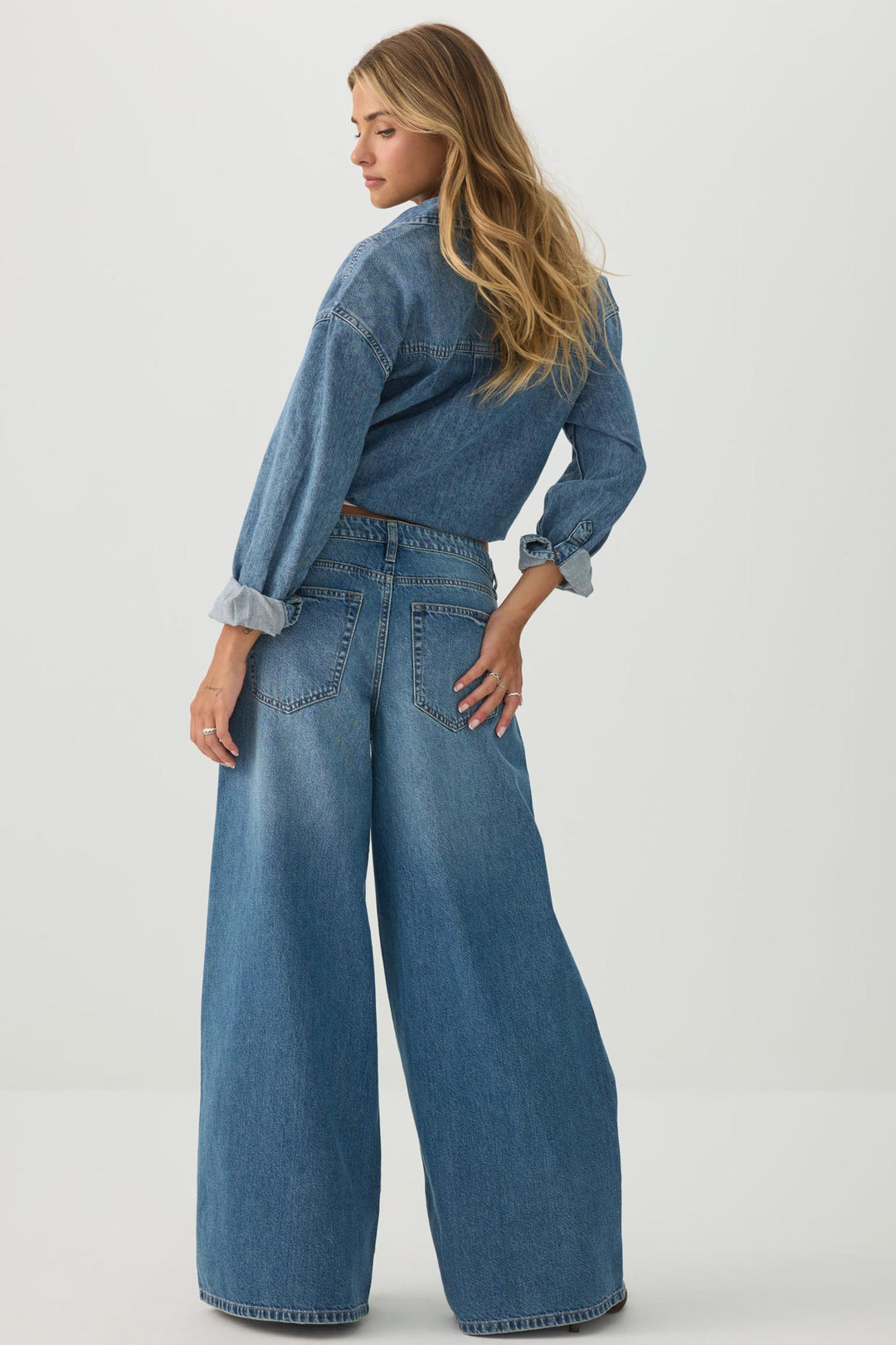 The Slacker Fit Low Rise Super Wide Leg Jean