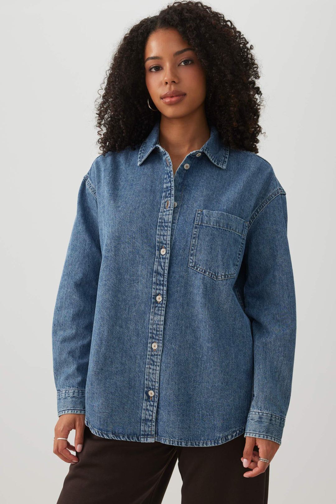 Oversized Denim Shirt