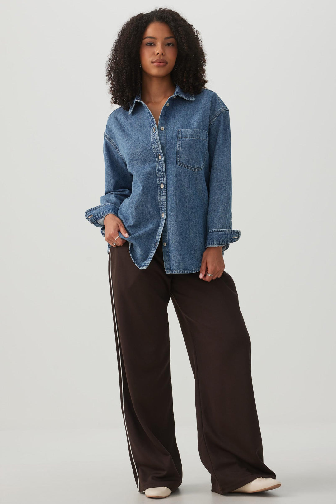 Oversized Denim Shirt