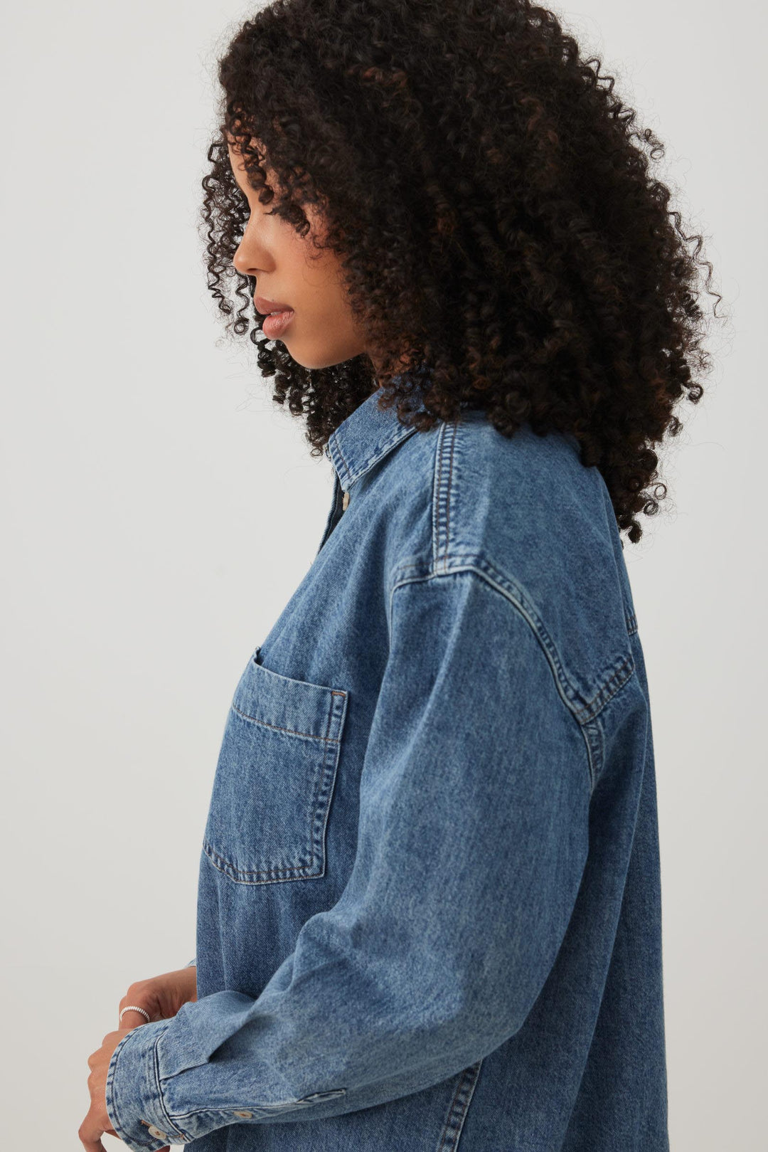 Oversized Denim Shirt