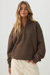 MADESOFT™ Fleece Oversized Half Zip Sweatshirt