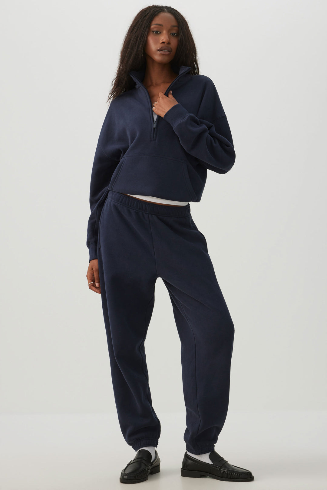 MADESOFT™ Fleece Oversized Half Zip Sweatshirt