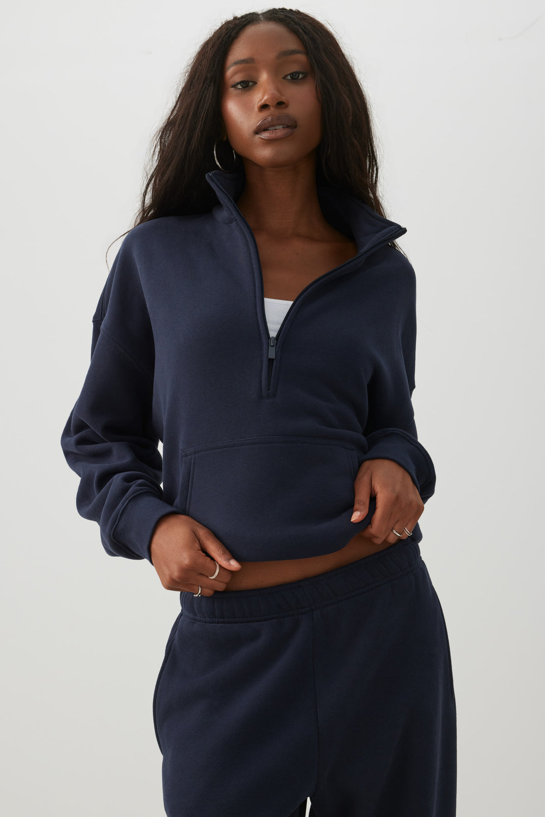 MADESOFT™ Fleece Oversized Half Zip Sweatshirt