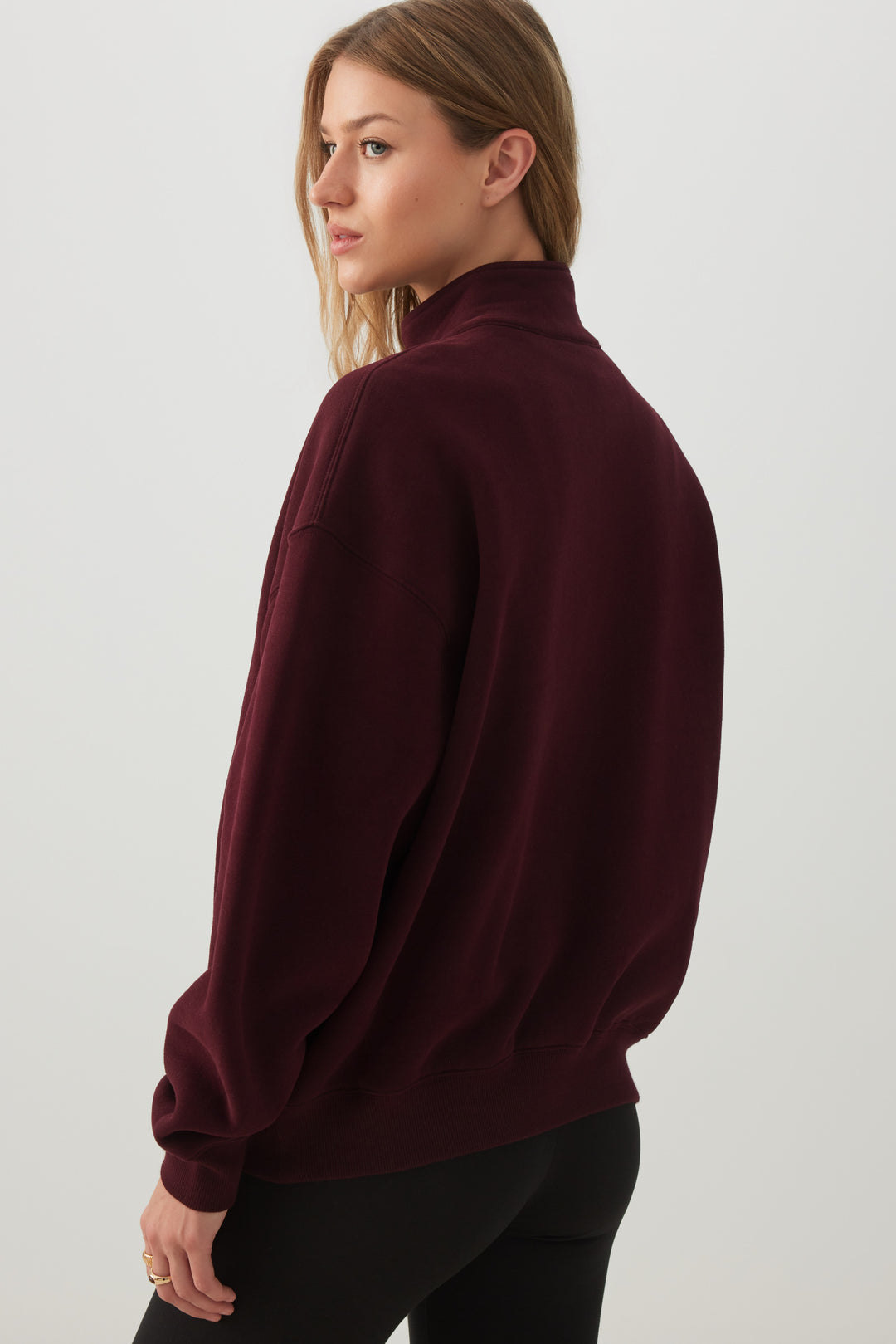 Chandail ample demi-glissière Molleton MADESOFT™