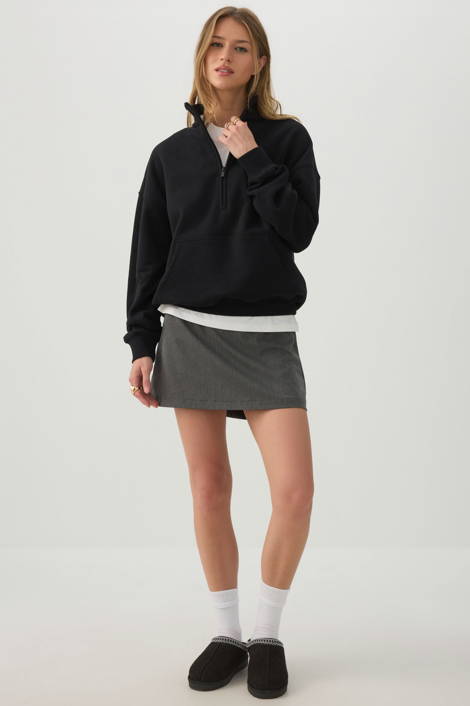 MADESOFT™ Fleece Oversized Half Zip Sweatshirt | Ardene