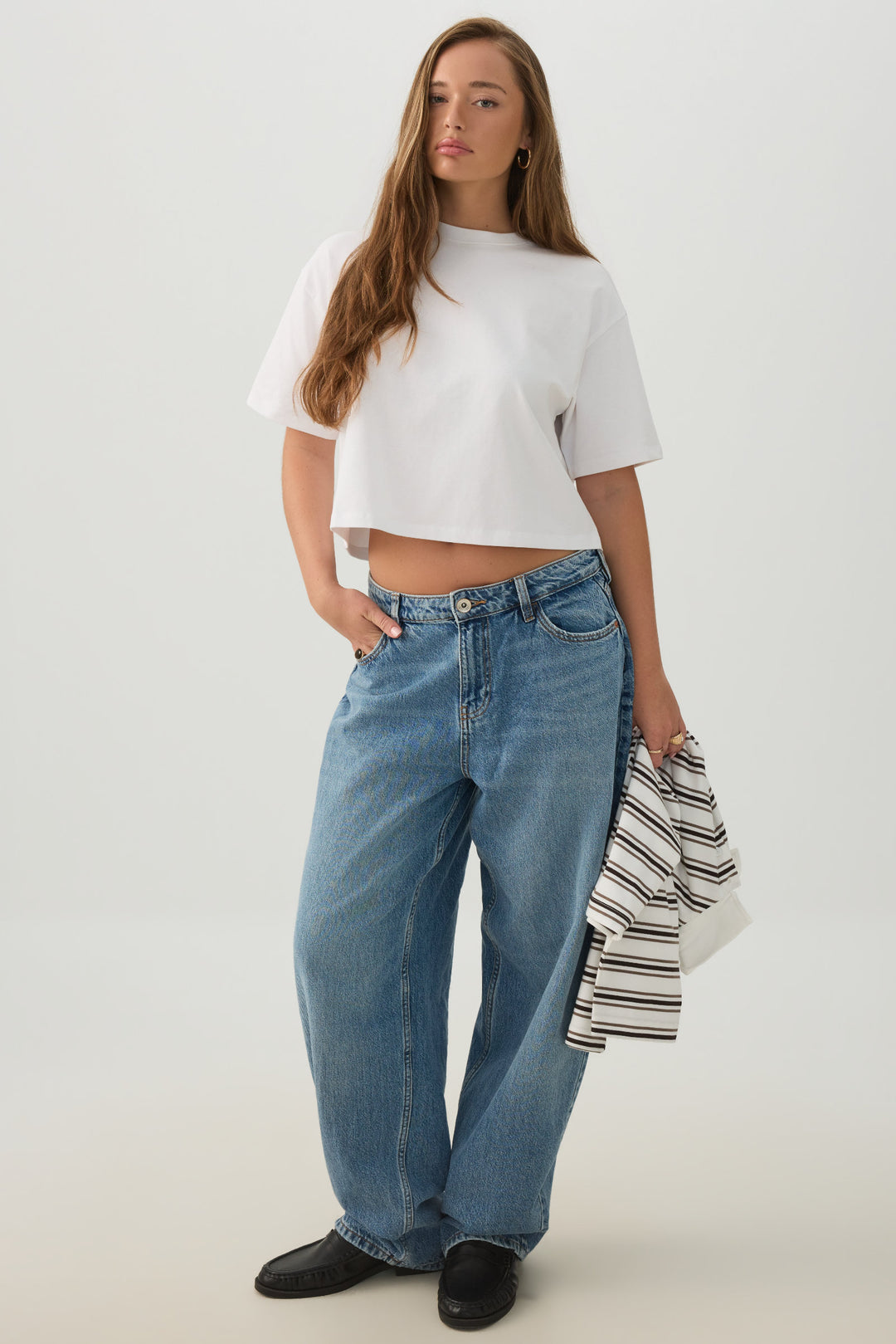 BASICORE™ Boxy Cropped T-Shirt