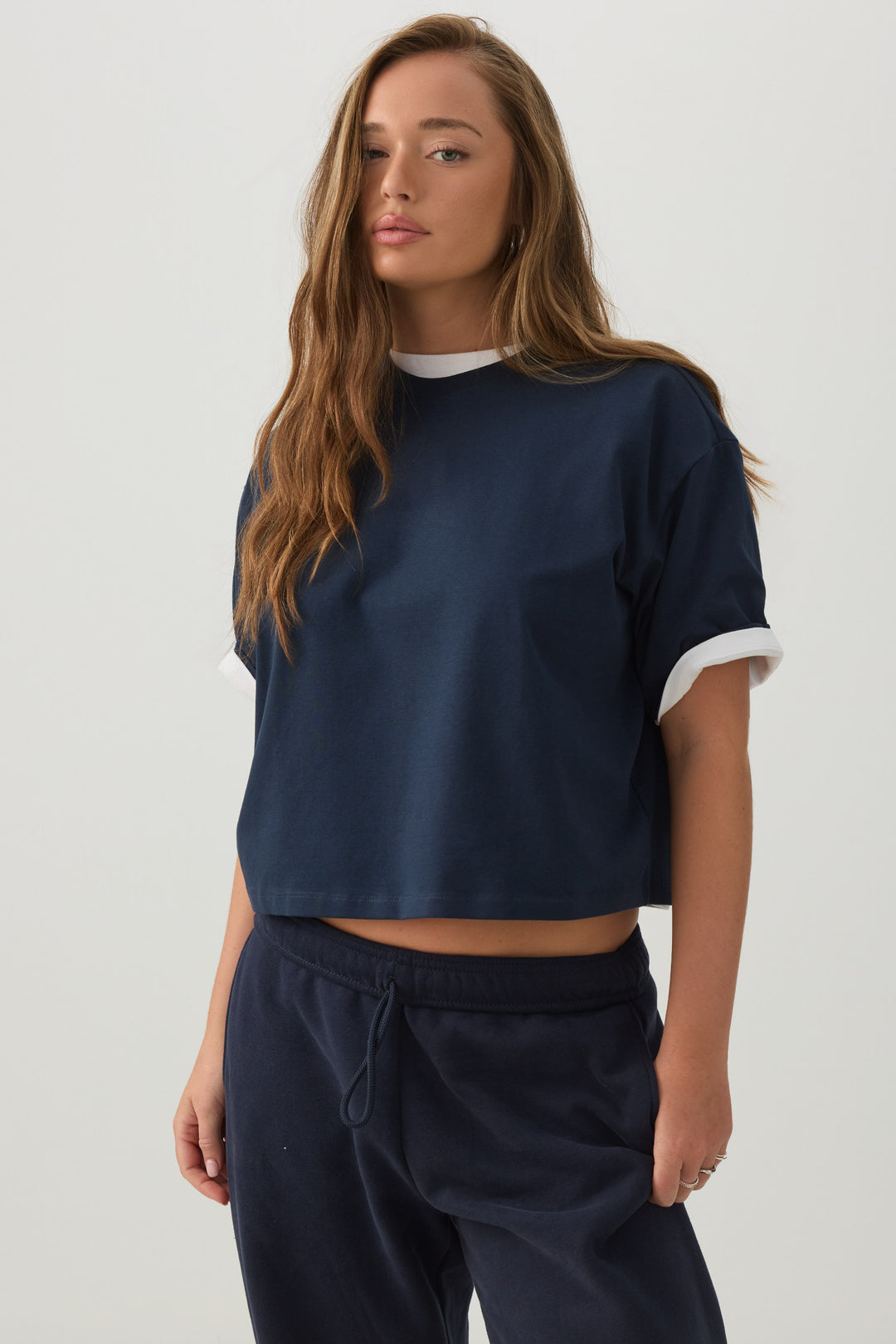 BASICORE™ Boxy Cropped T-Shirt