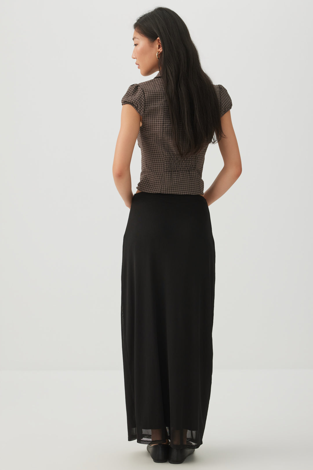 Mesh Maxi Skirt