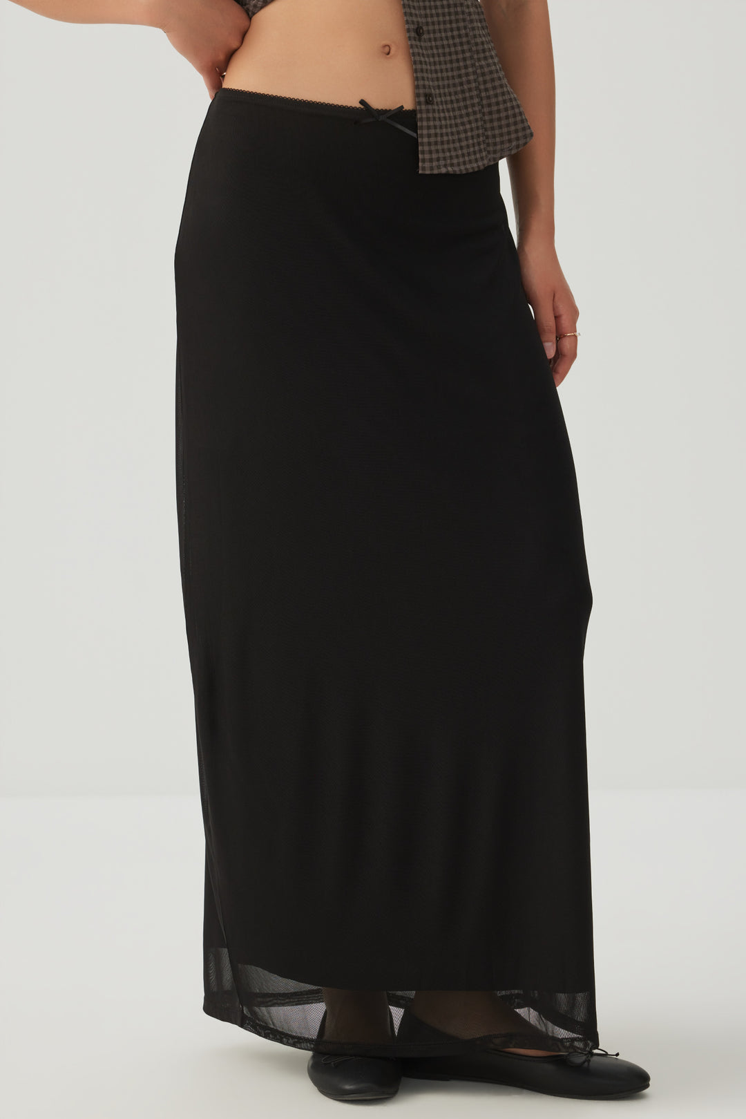 Mesh Maxi Skirt
