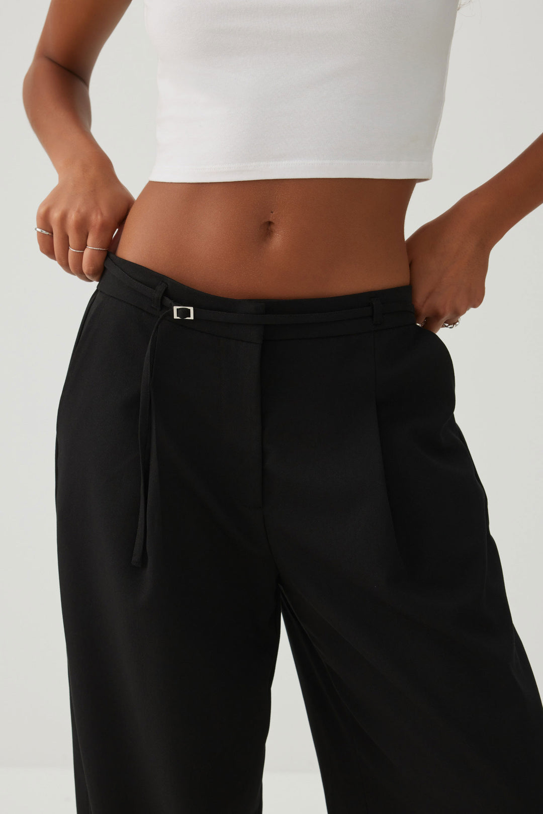 Tailored Wide Leg Pants