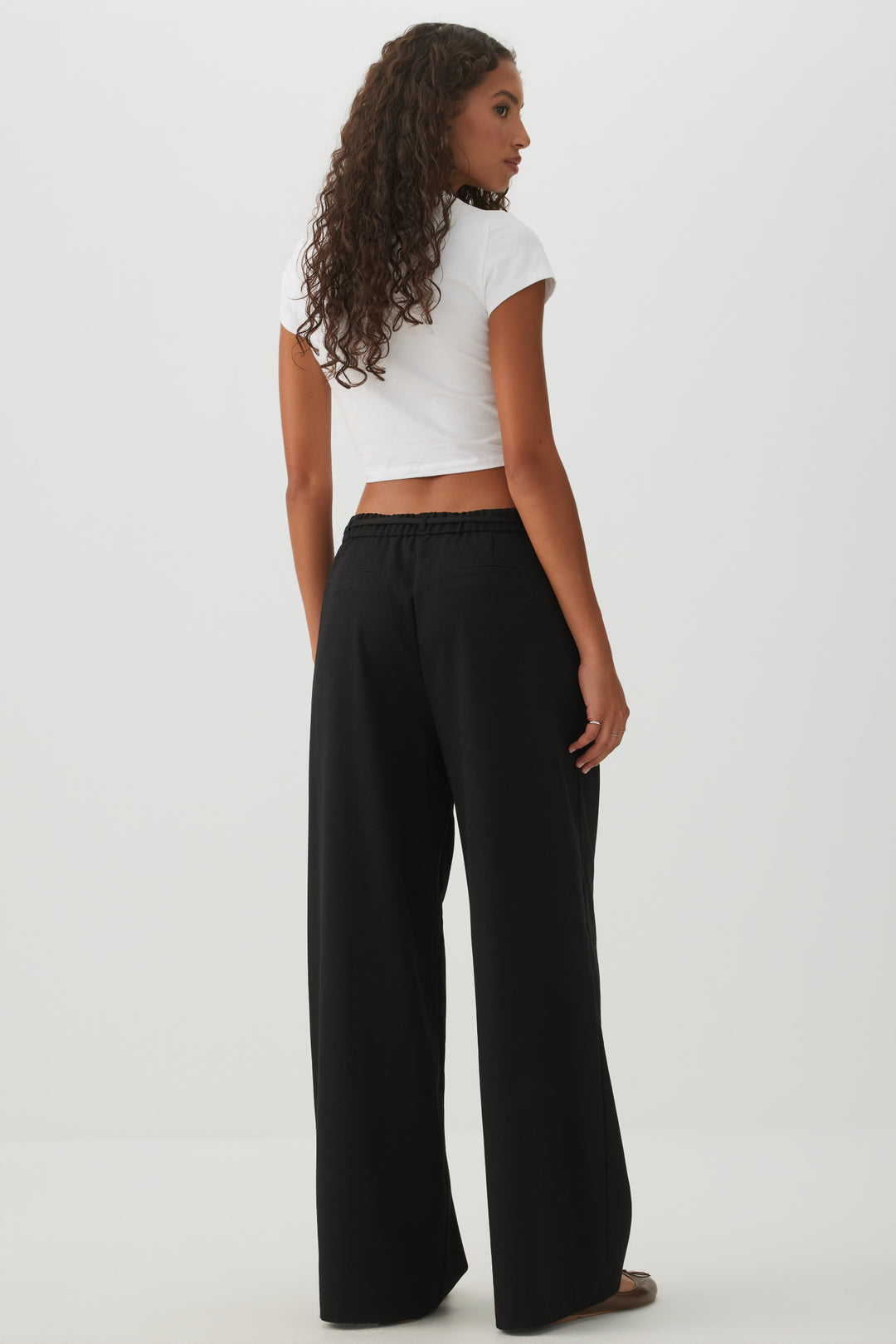 Tailored Wide Leg Pants