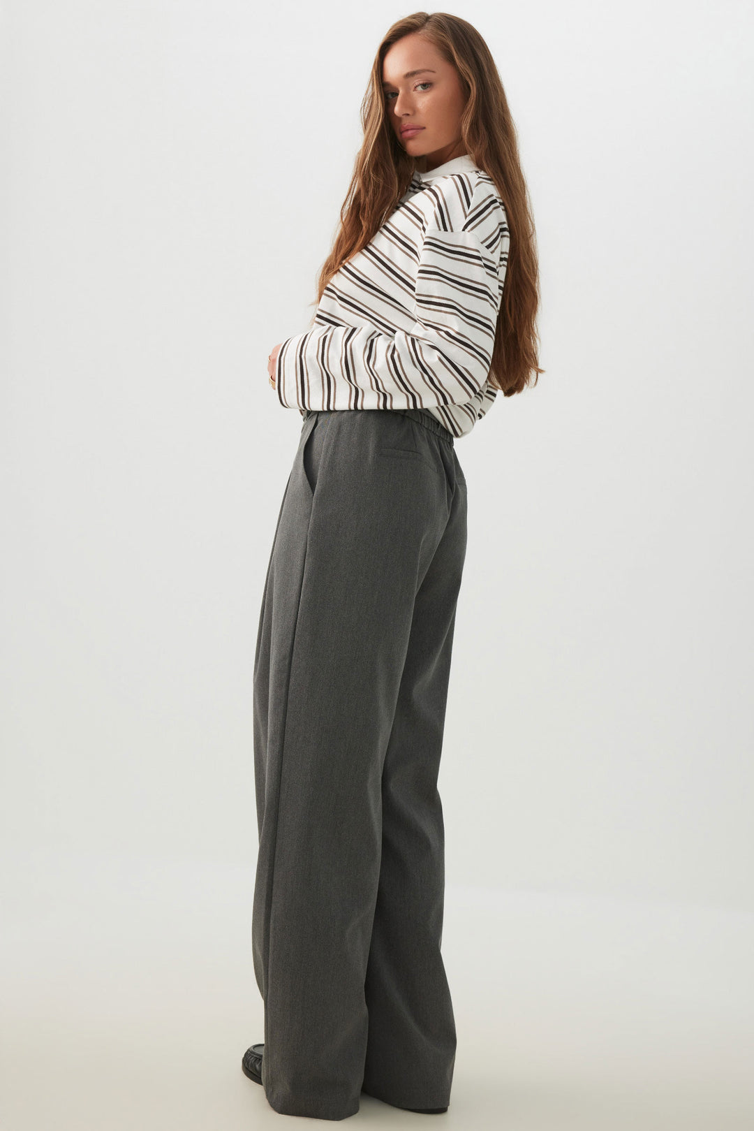 Tailored Wide Leg Pants