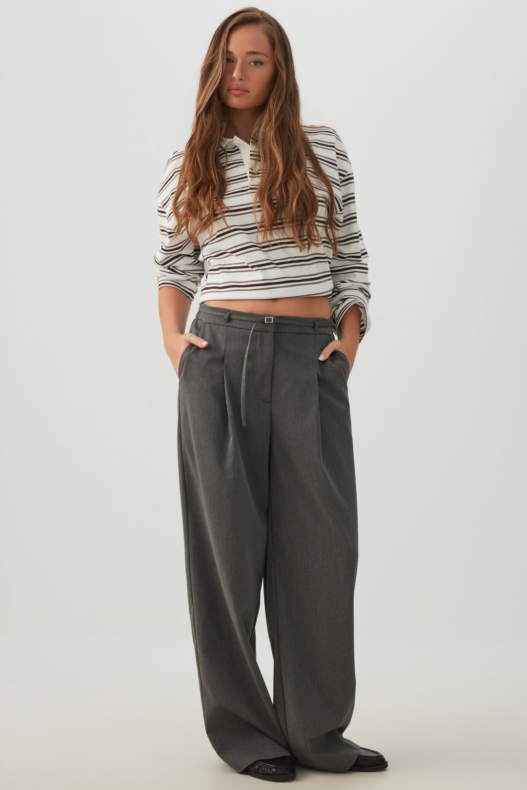 Tailored Wide Leg Pants