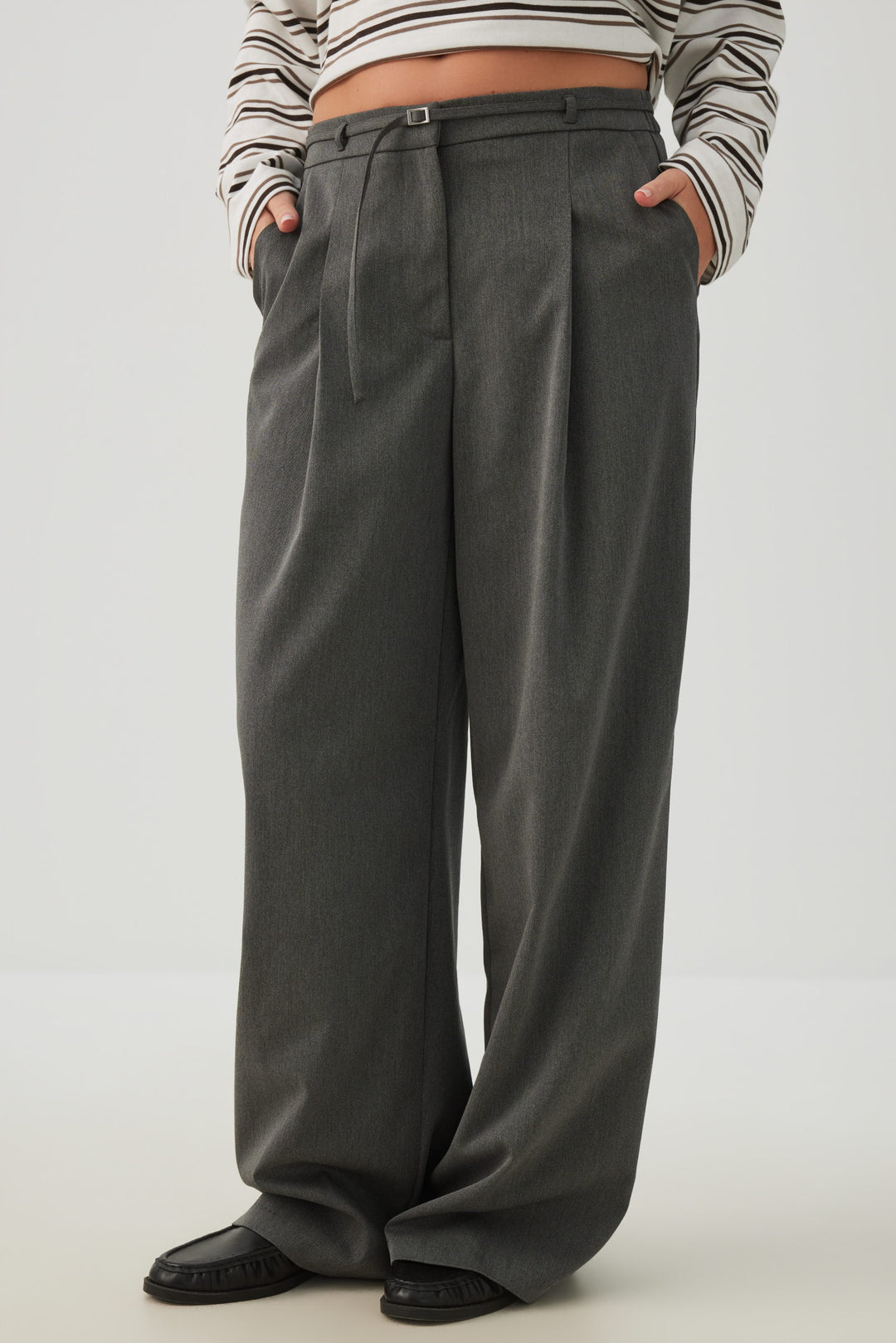 Tailored Wide Leg Pants