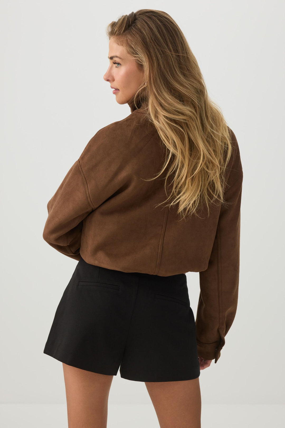 Mid Rise Tailored Shorts