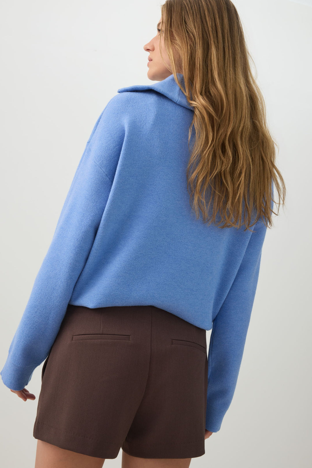 Short tailleur taille mi-haute