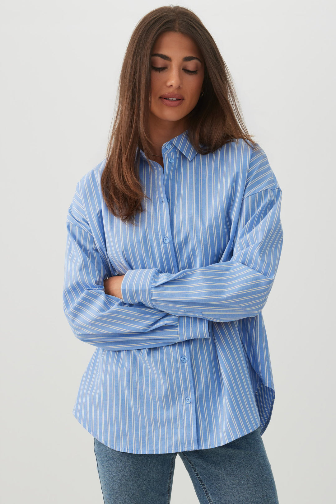 Chemise ample à rayures
