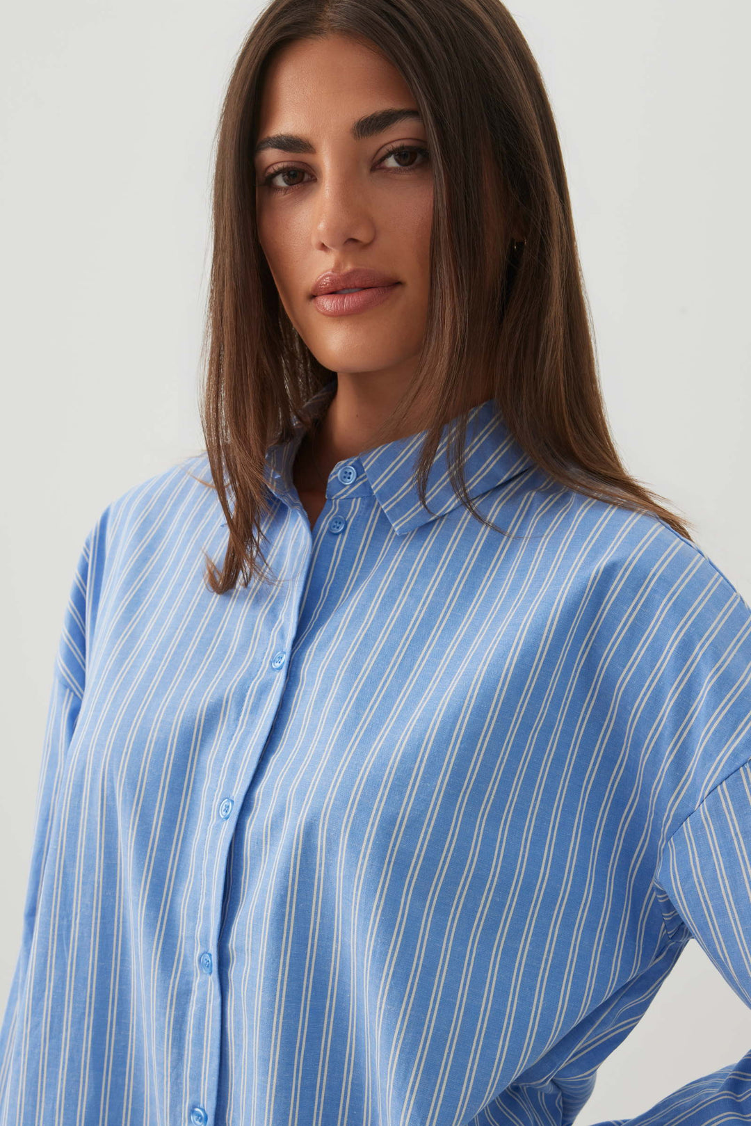 Chemise ample à rayures