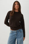 Cable Knit Crew Neck Sweater