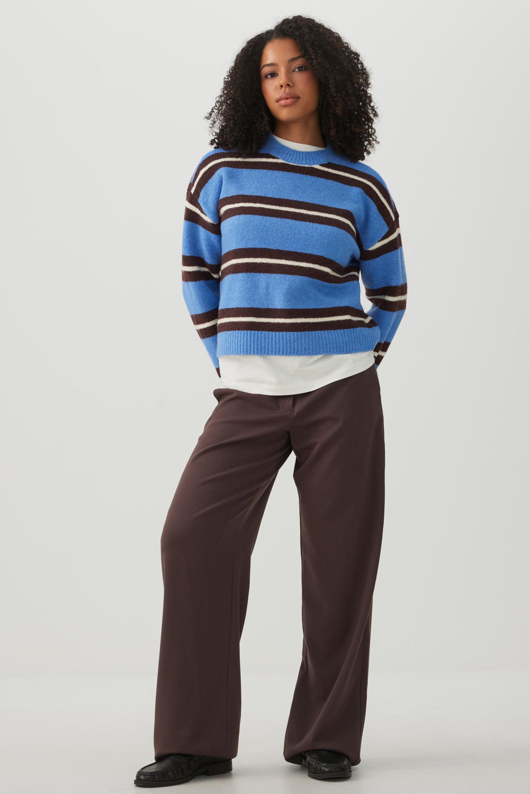 Striped Crop Sweater