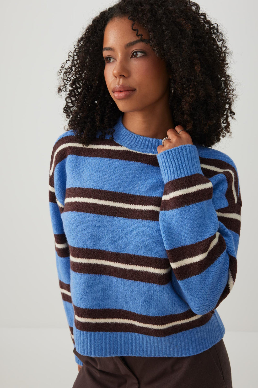 Striped Crop Sweater