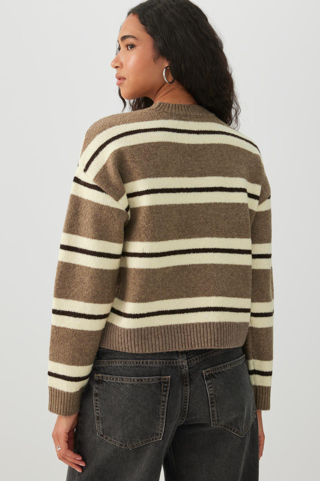 Striped Crop Sweater