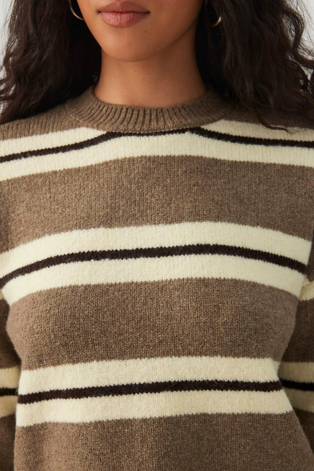 Striped Crop Sweater
