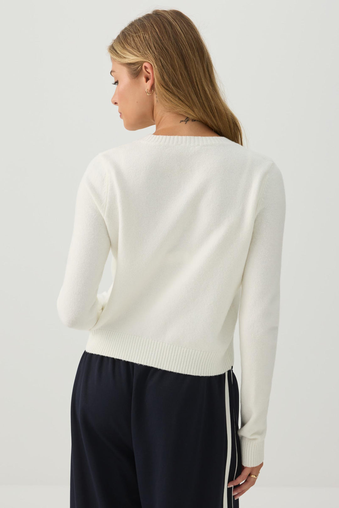 Cropped Button Front Cardigan