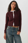 Cropped Button Front Cardigan