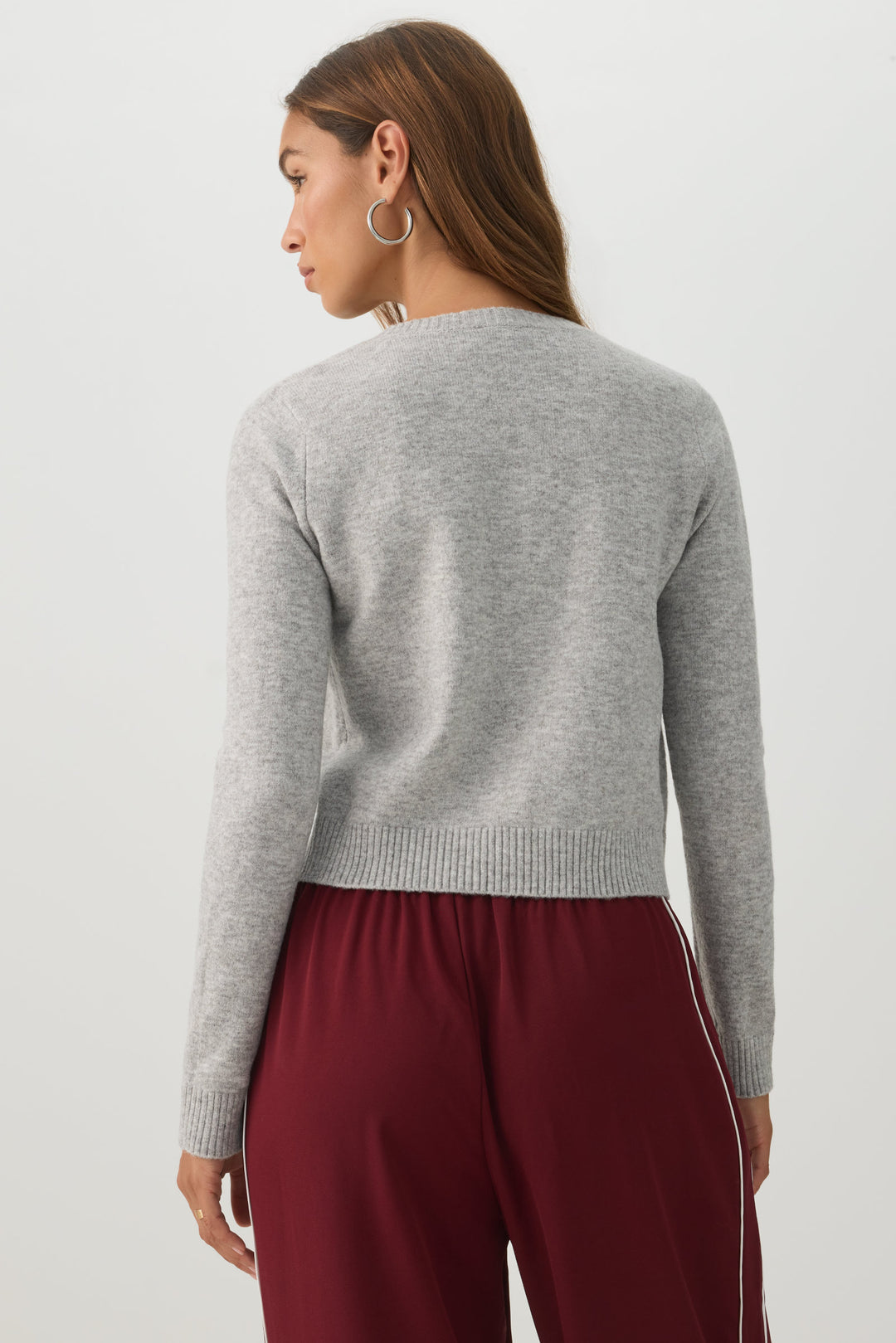 Cardigan court boutonné