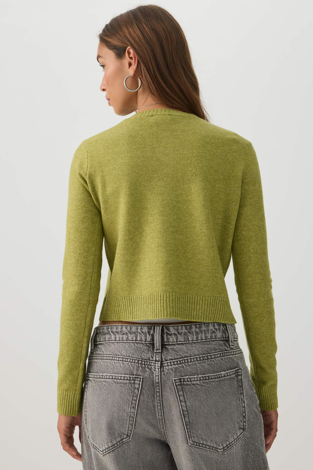 Cardigan court boutonné