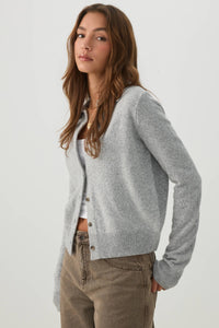 Cropped Polo Cardigan