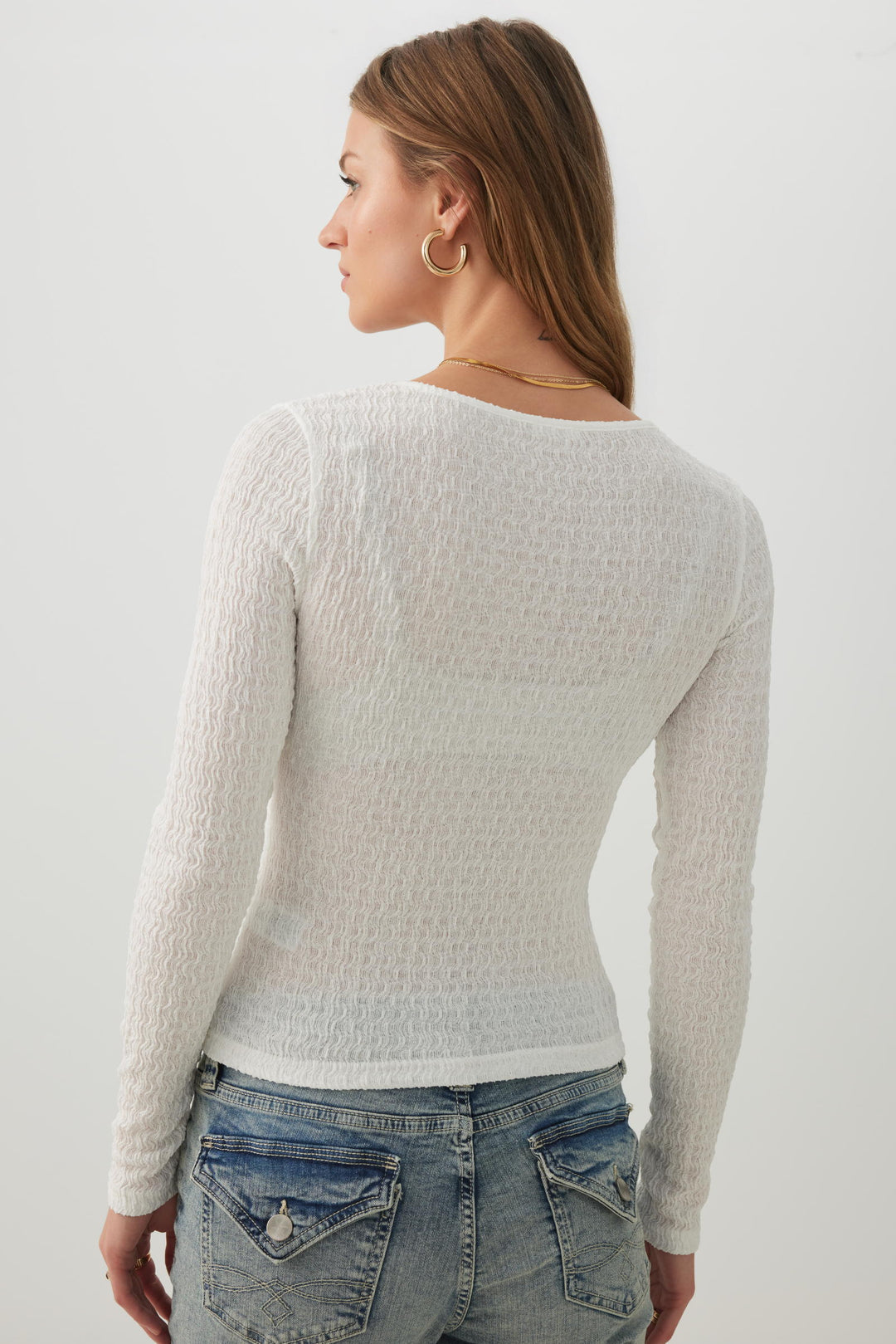 Textured Knit Cropped Top
