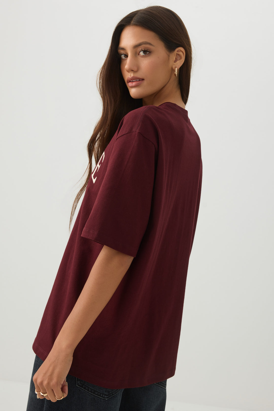 T-shirt graphique ample en coton