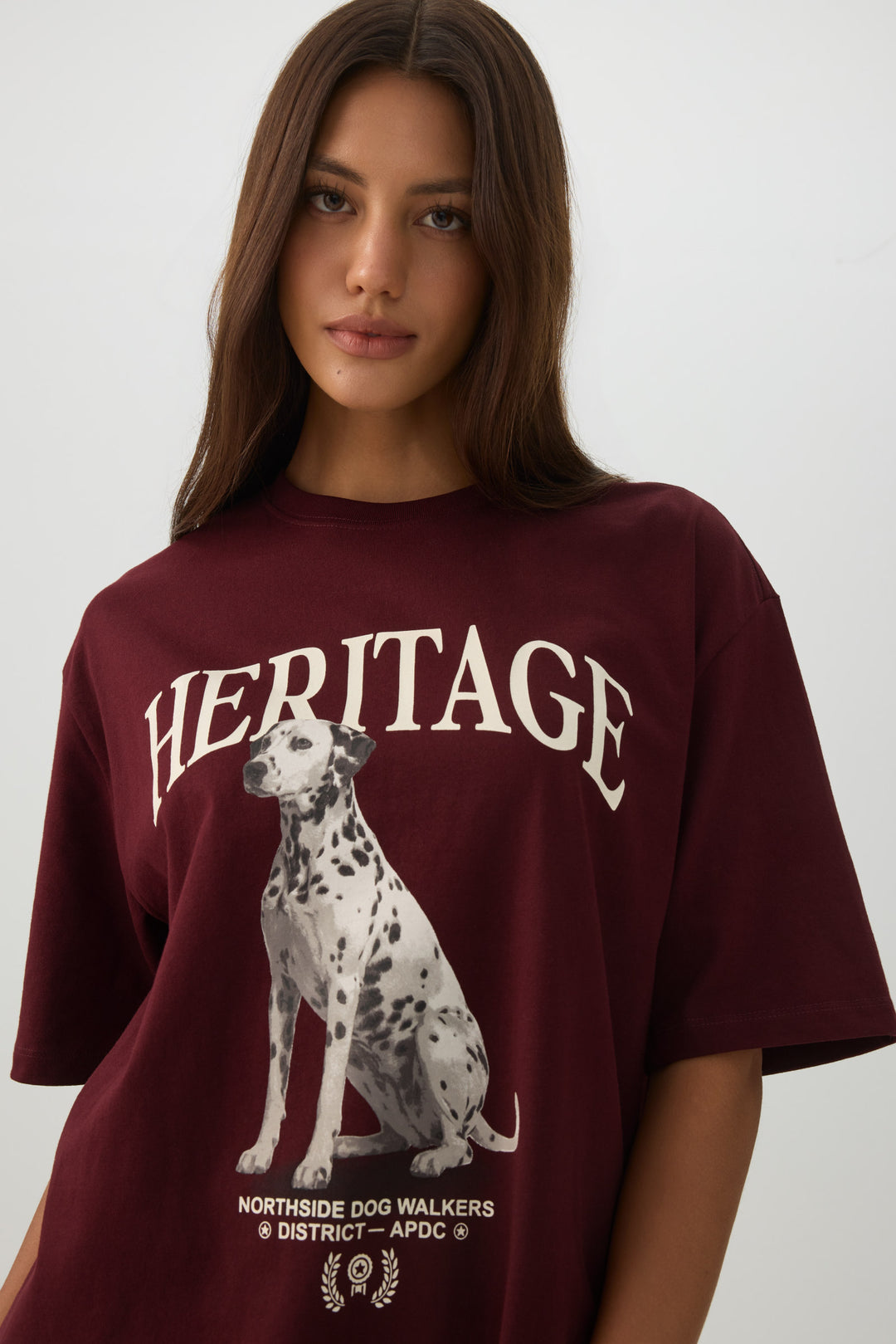 T-shirt graphique ample en coton