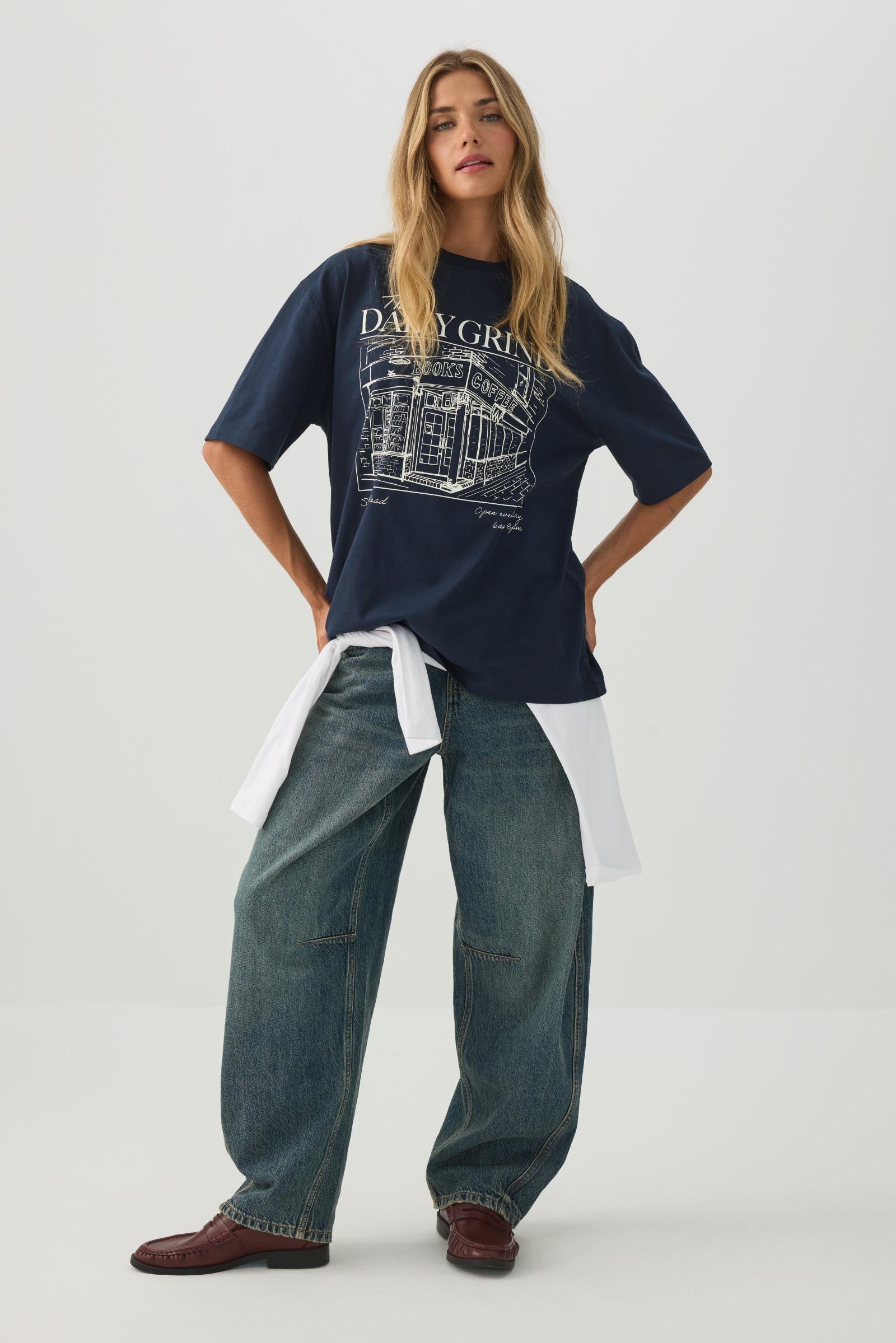 Oversized Graphic Cotton T-Shirt | Ardene