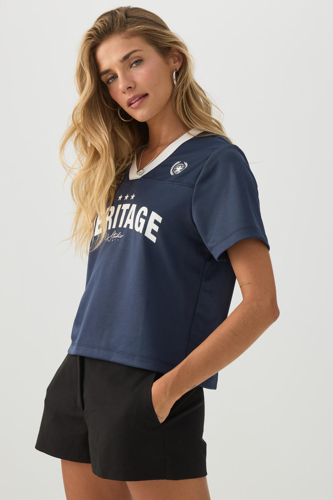 T-shirt en maille à imprimé graphique