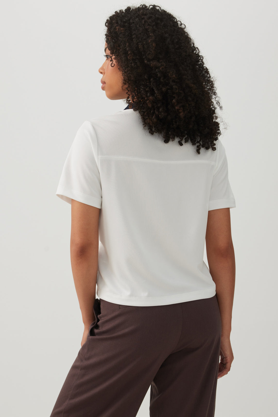 Graphic Print Mesh T-Shirt