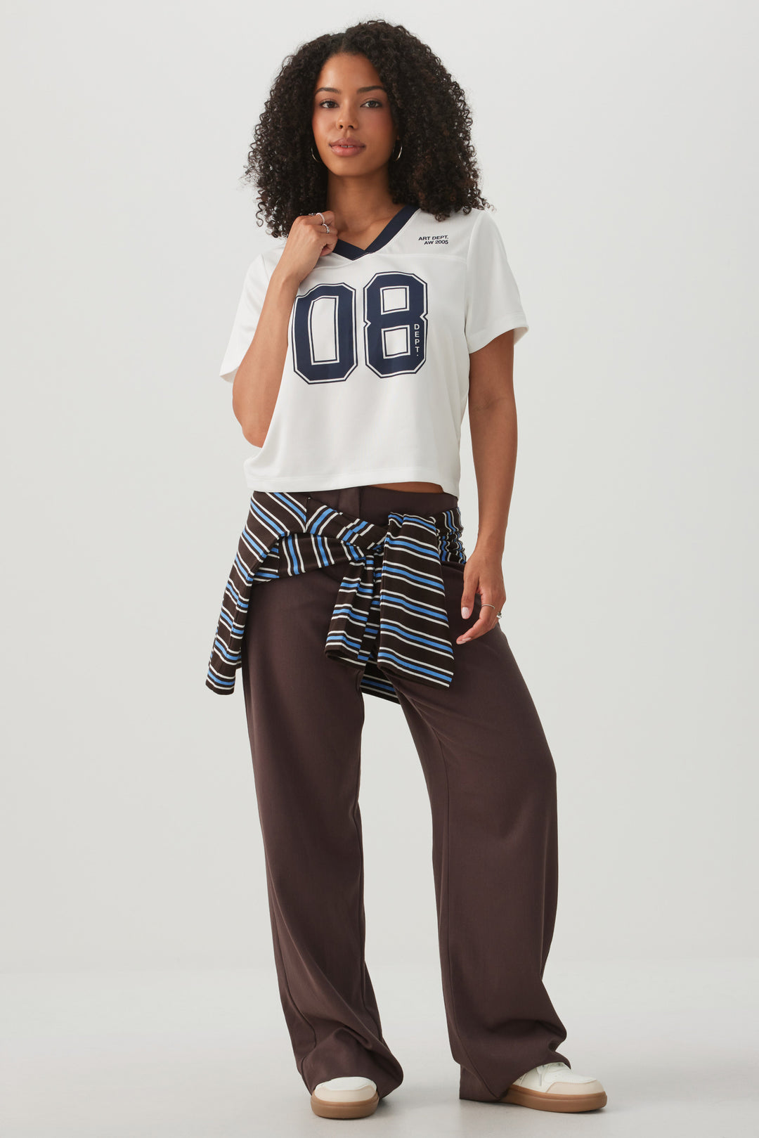 Graphic Print Mesh T-Shirt