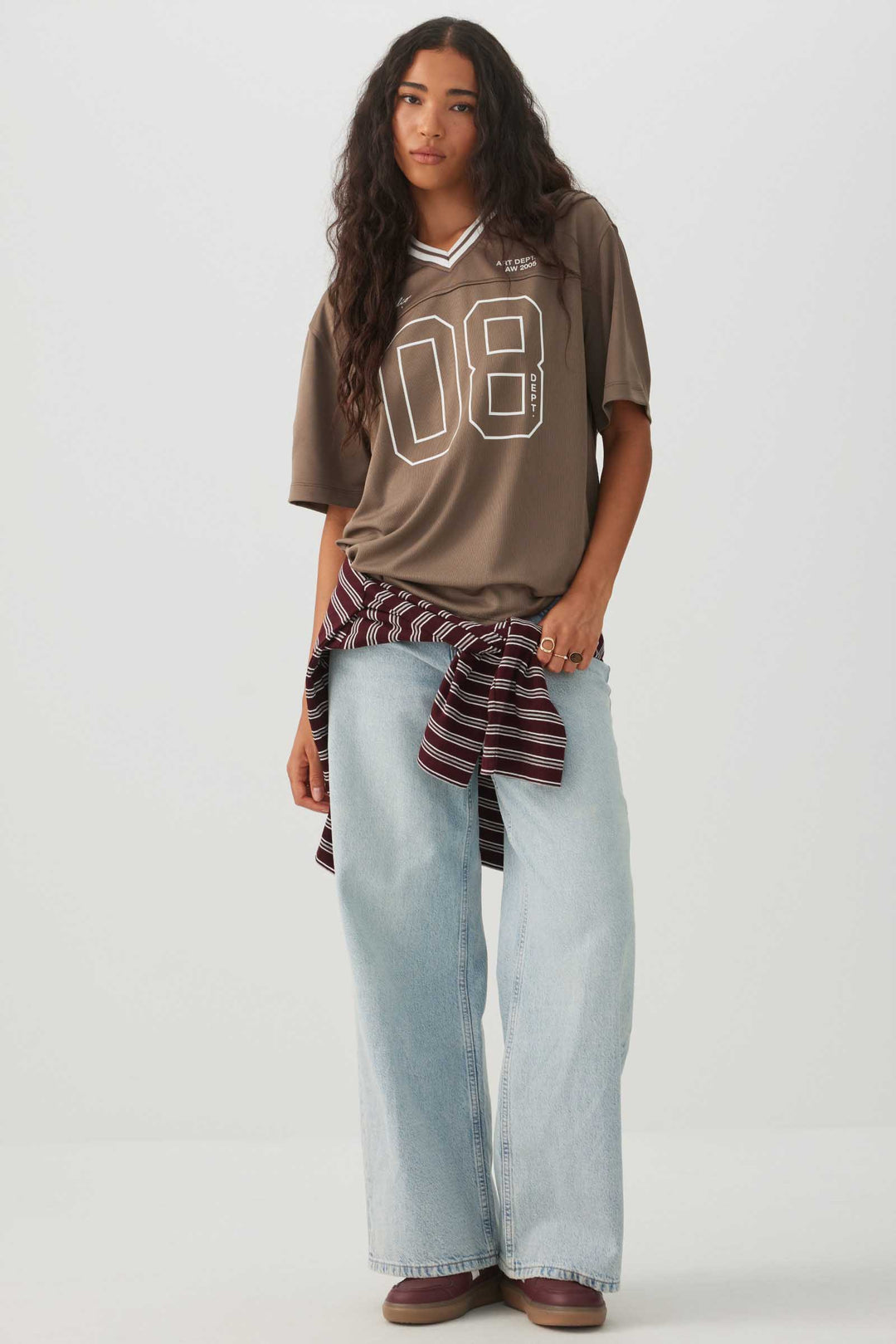 T-shirt extra-long à imprimé graphique