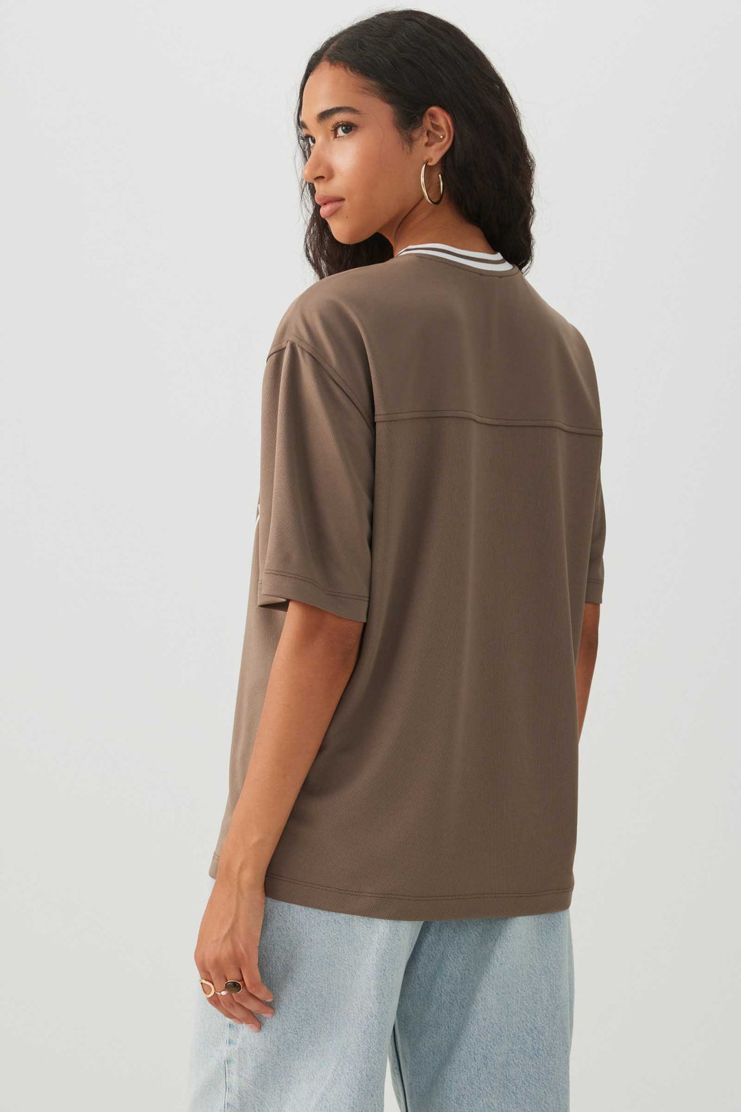 T-shirt extra-long à imprimé graphique