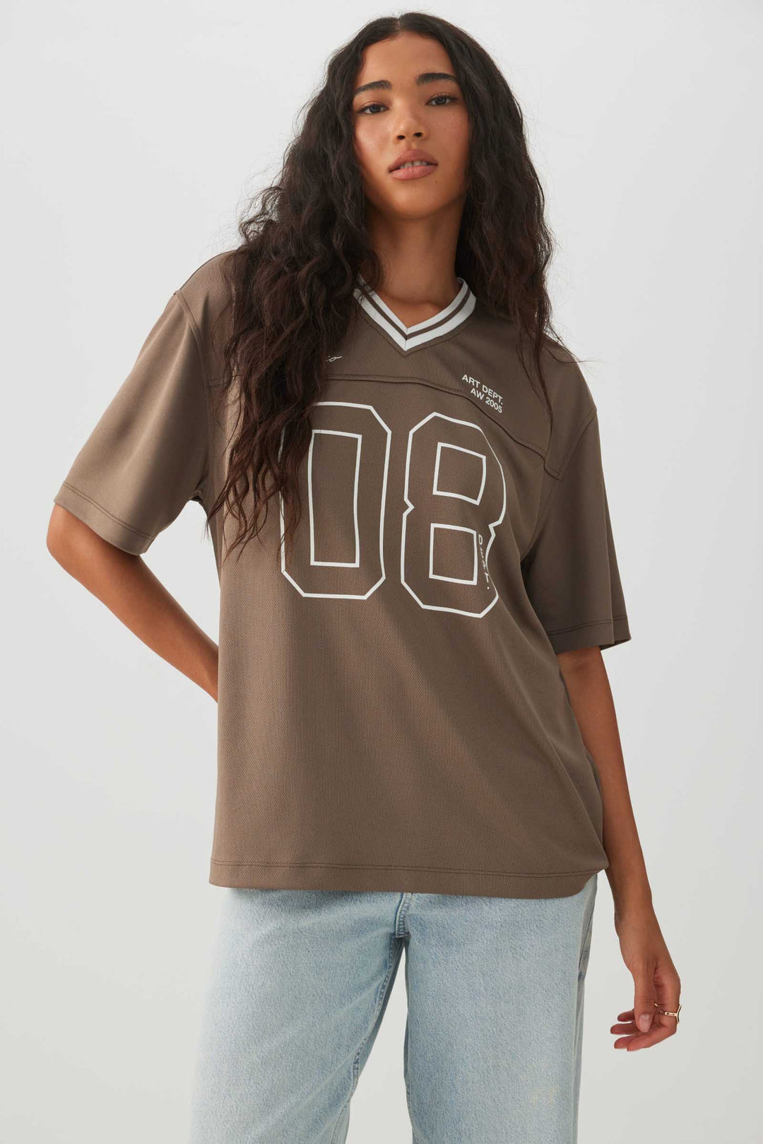 T-shirt extra-long à imprimé graphique