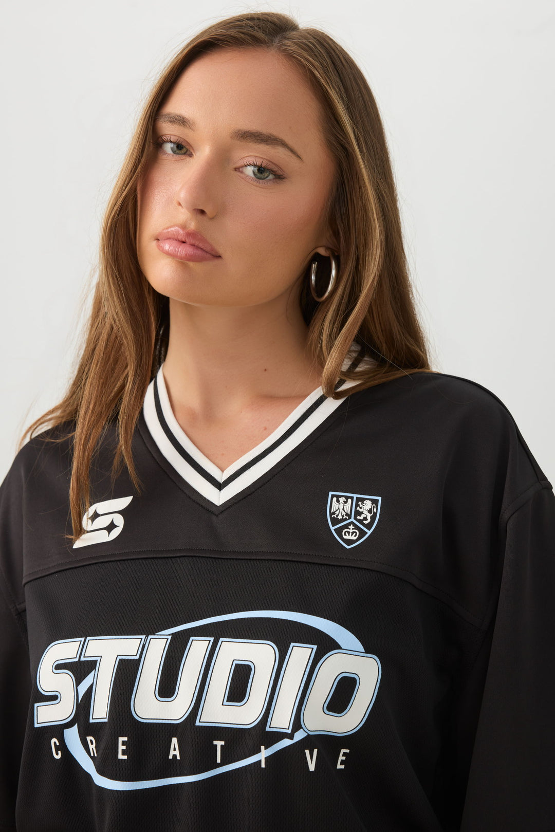 Extra-Long Graphic Mesh T-Shirt