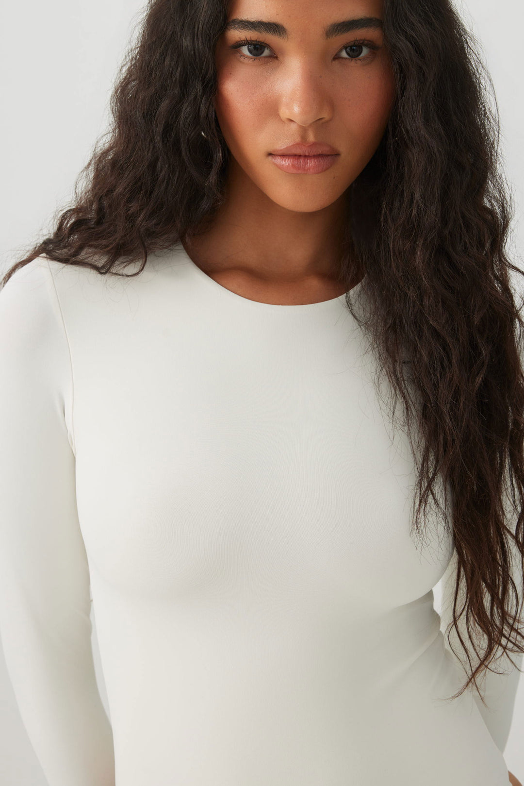 Crew Neck Long Sleeve Bodysuit