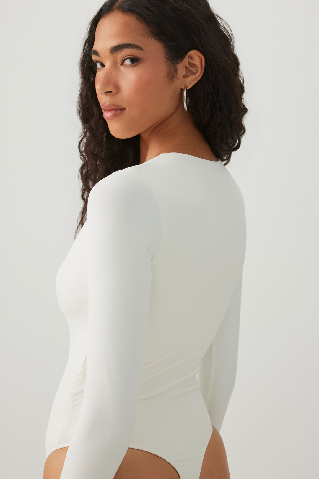 Crew Neck Long Sleeve Bodysuit